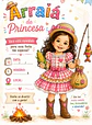 Convite Festa Junina Infantil Personalizado com Caricatura  - Thumbnail 1