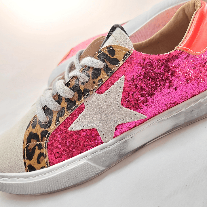Roma Glitter Fucsia PRINT OUTLET 1