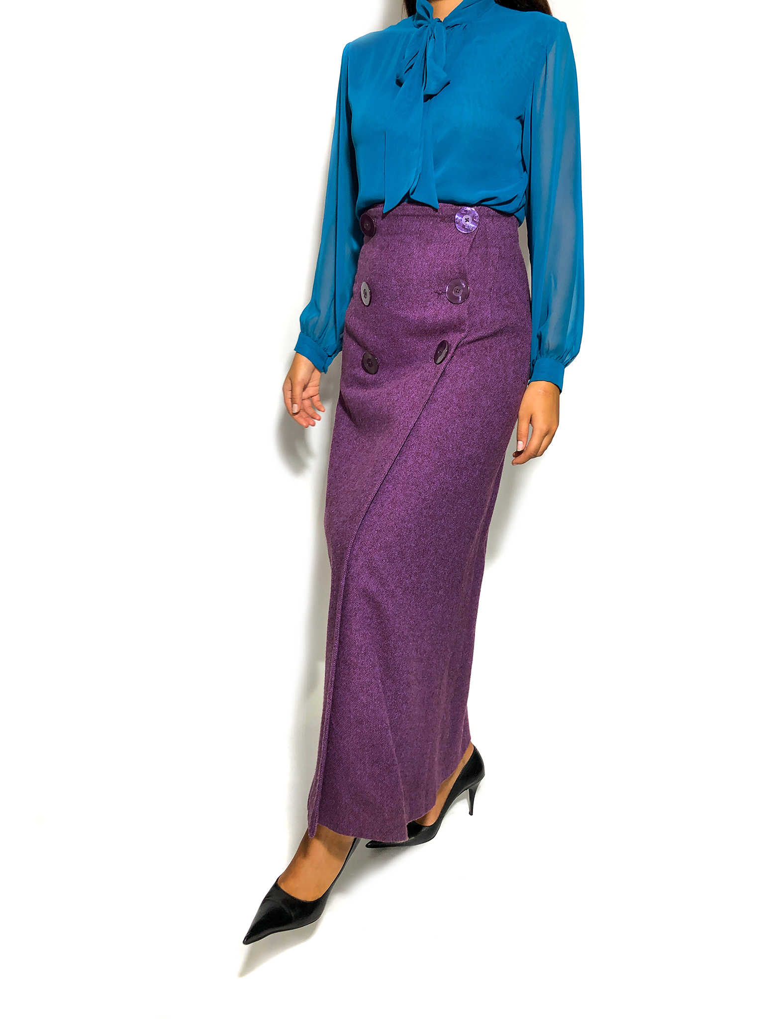 Purple Long Skirt