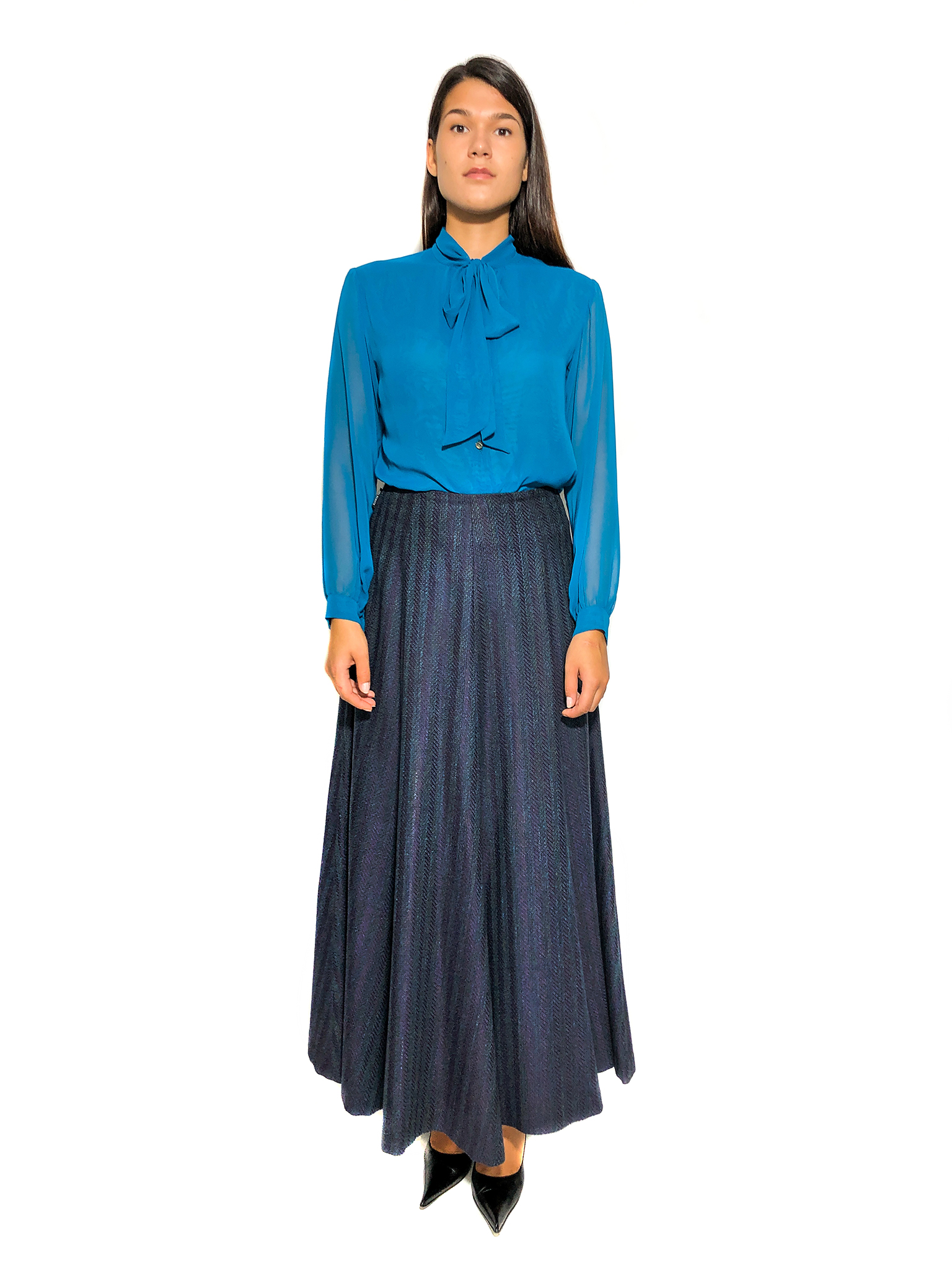 Patterned Long Skirt