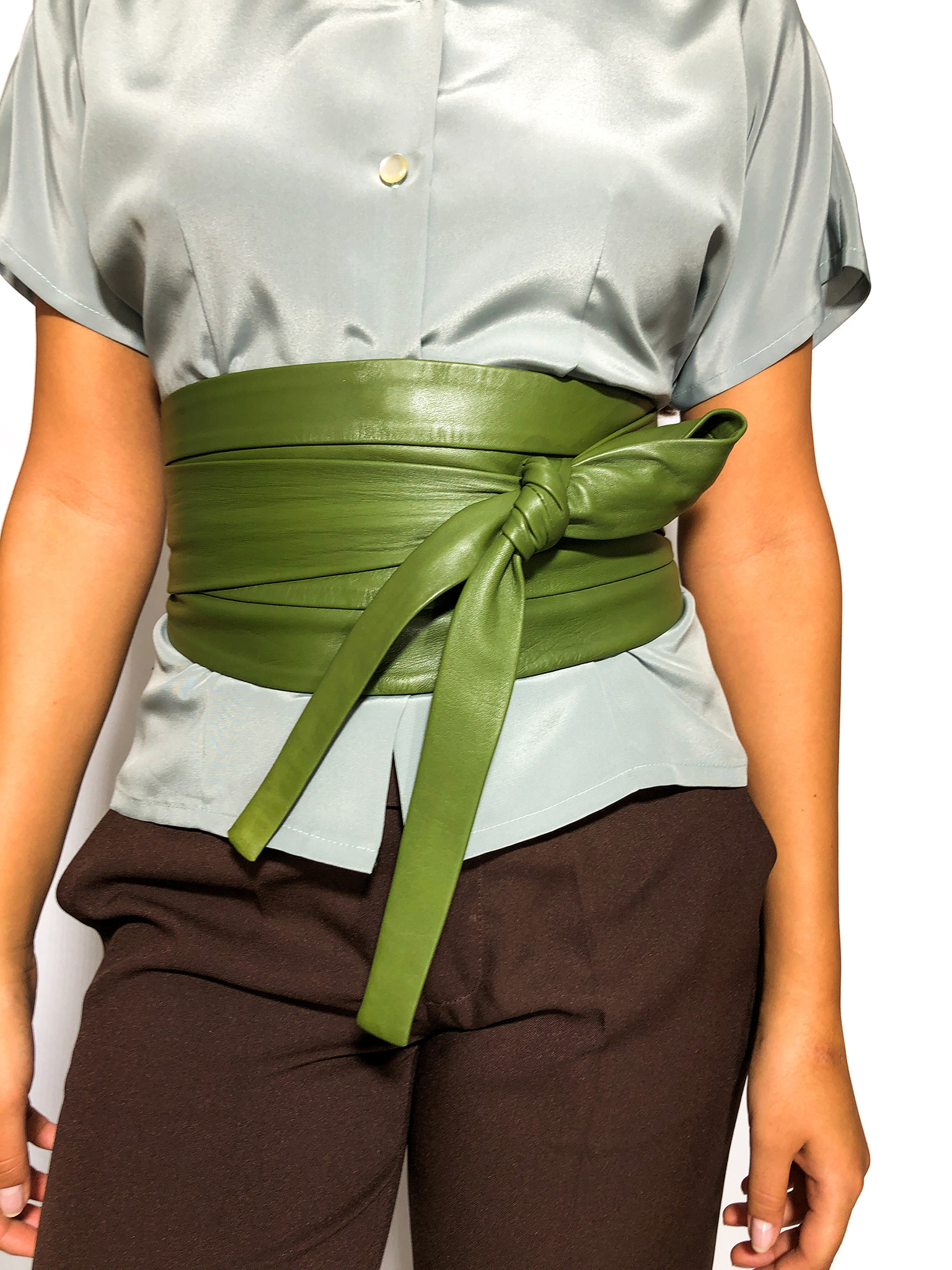Green Wide Waist Belt