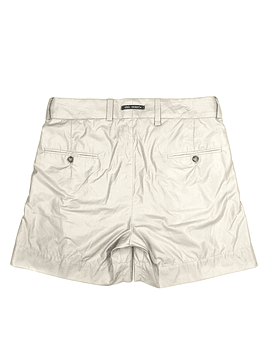 Beige Wrinkled Shorts