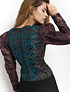 Long-sleeved Brocade Top