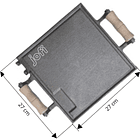Kit Réchaud 1 feu gaz + Plaque de cuisson en fonte lisse 3