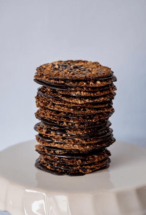Paquete de 20 galletas de almendra, chocolate bitter