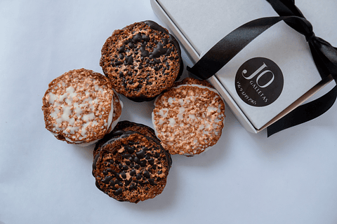 Caja 24 galletas de almendra, chocolate mix