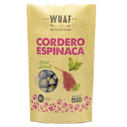 WUAF Galleta Cordero Espinaca snack saludable
