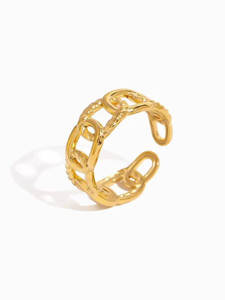 Adjustable Ring - Stainless Steel - Gold 1