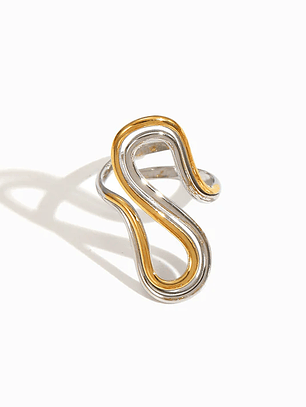 Anel Geométrico Ajustável  - aço inoxidável