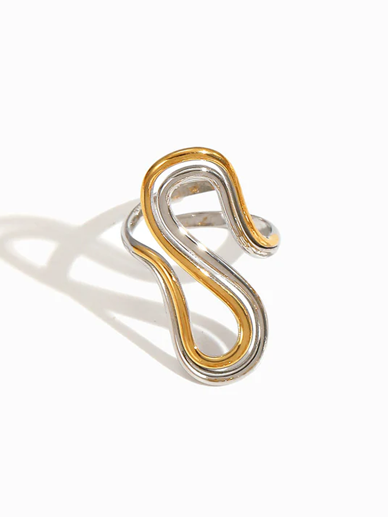 Anel Geométrico Ajustável  - aço inoxidável 1