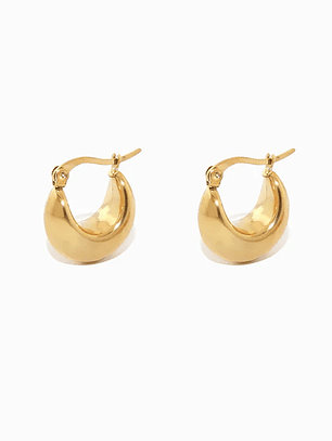 Brincos de Argola 20x18mm - aço inoxidável