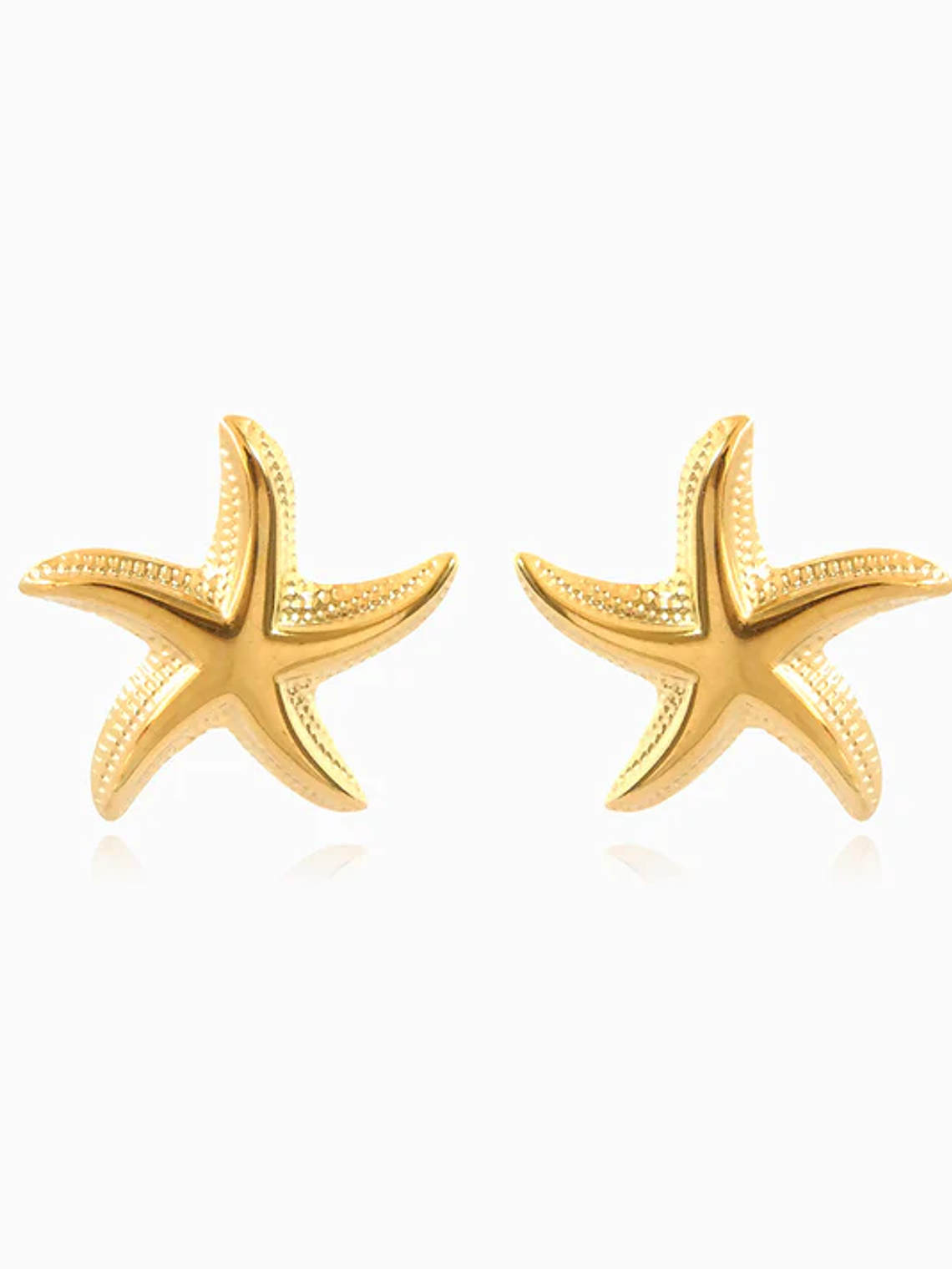 Starfish Earrings 25x24mm - Stainless Steel - Gold 1
