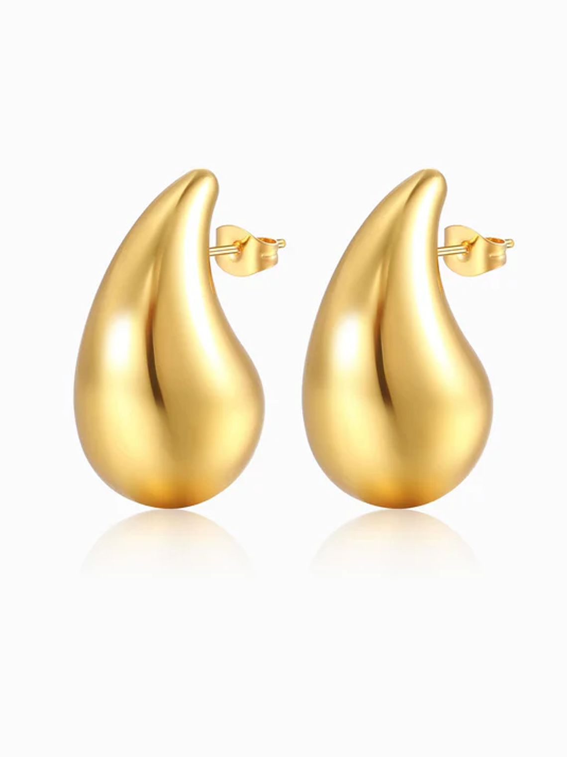 Drop Earrings - Stainless Steel - Gold 1