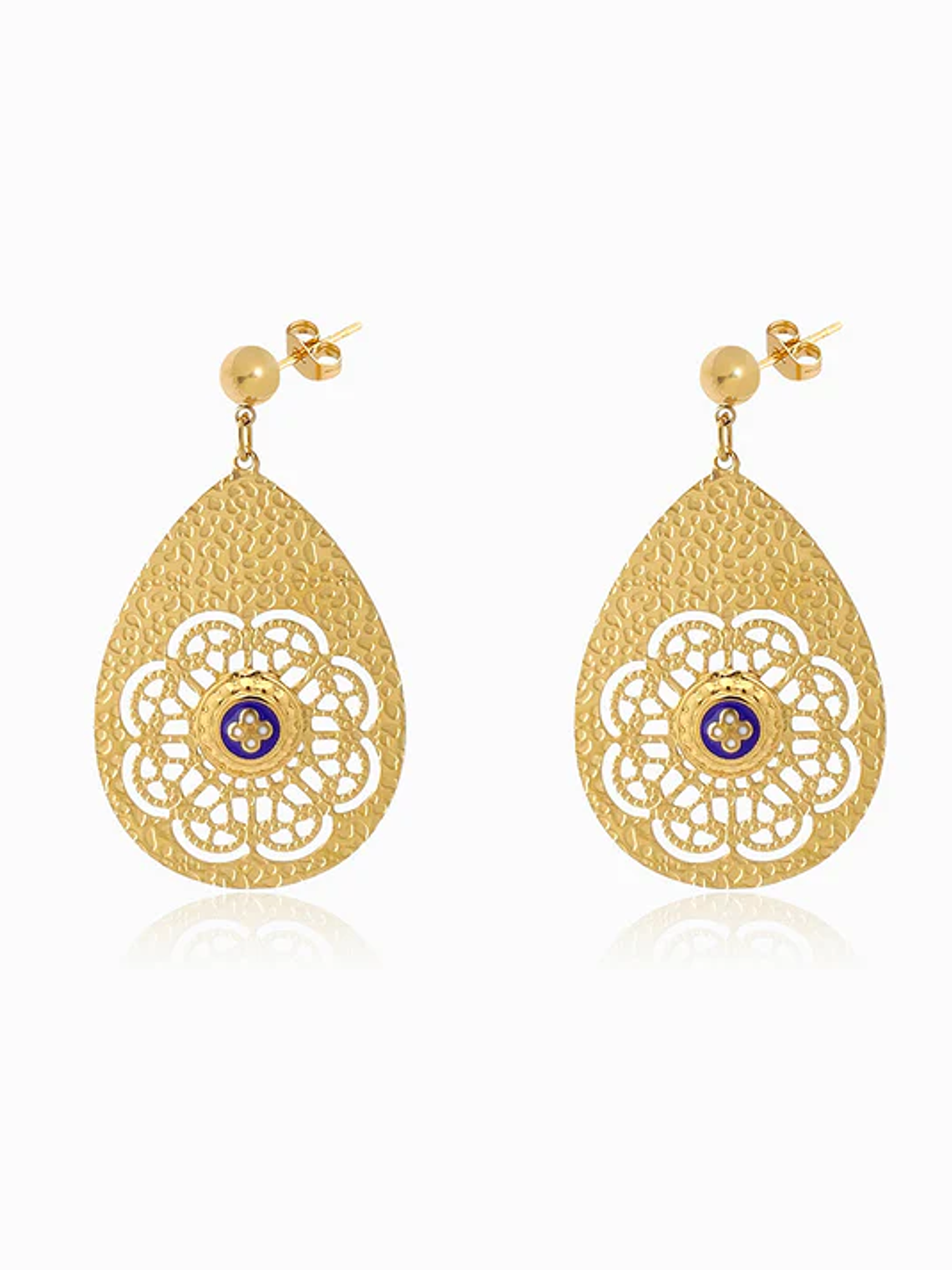 Traditional Earrings 43x26mm - Stainless Steel 1