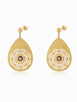 Brincos Tradicionais 43x26mm  - aço inoxidável