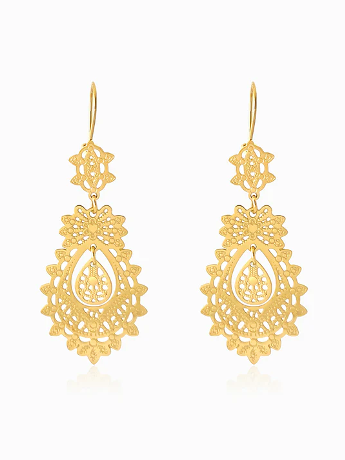 Brincos Tradicionais 60x23mm - aço inoxidável 1