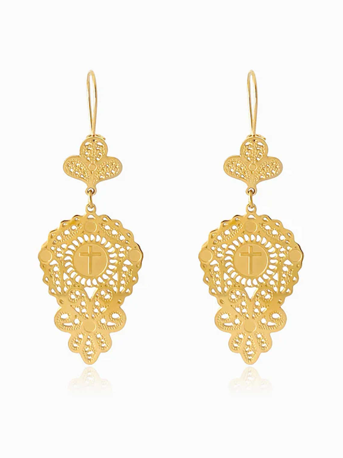 Traditional Earrings 62x22mm - Stainless Steel 1