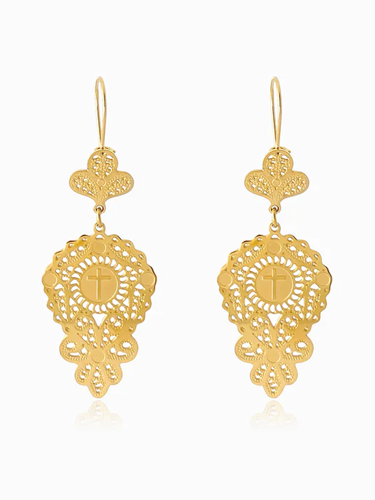 Traditional Earrings 62x22mm - Stainless Steel 1