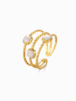 Anel Geométrico - aço inoxidável