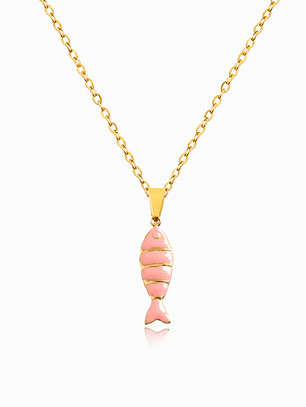 Necklace with Sardine - stainless steel