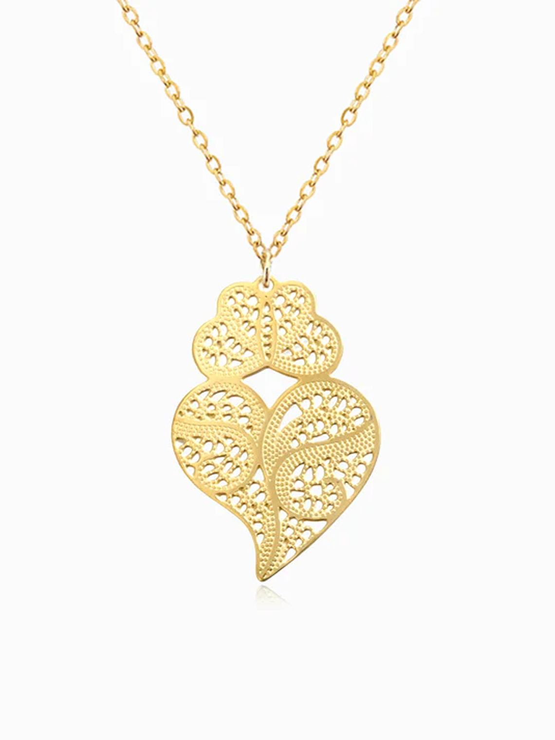 Viana Heart Necklace, stainless steel 1