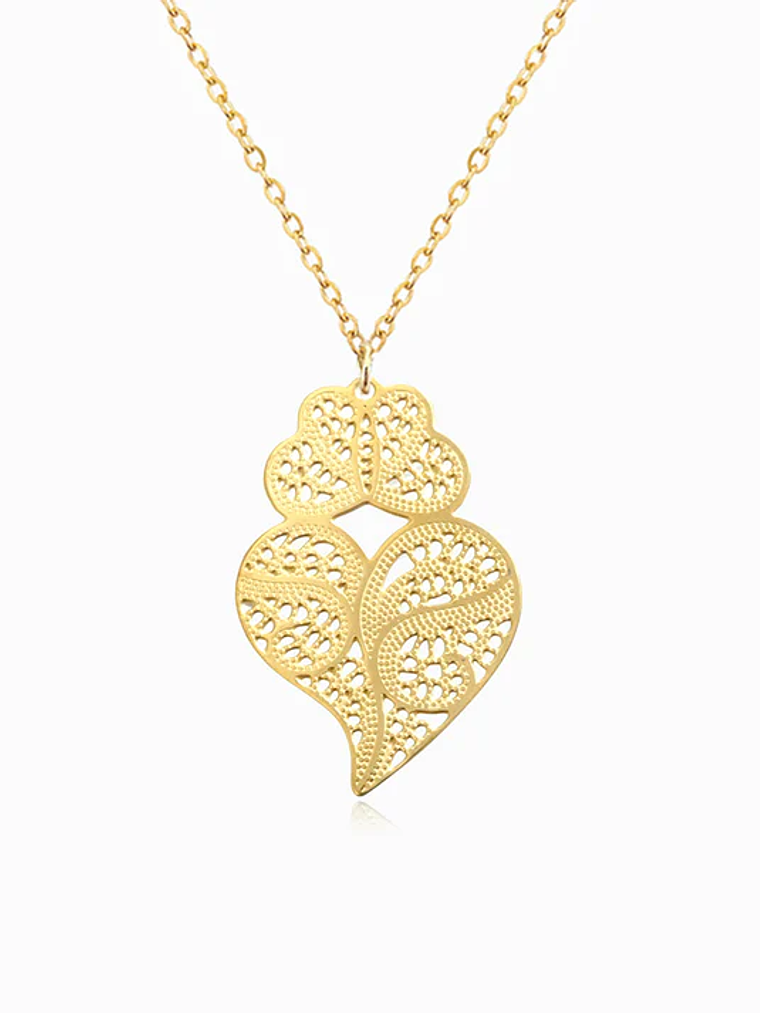 Viana Heart Necklace, stainless steel 1