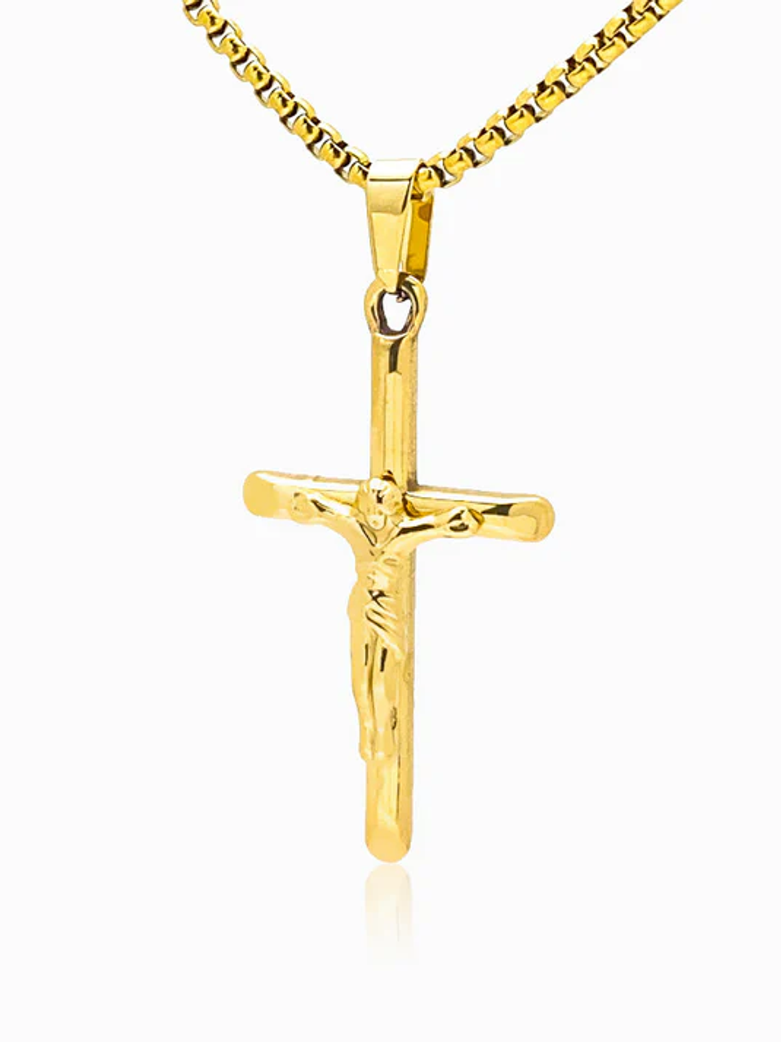 Stainless steel crucifix necklace 1