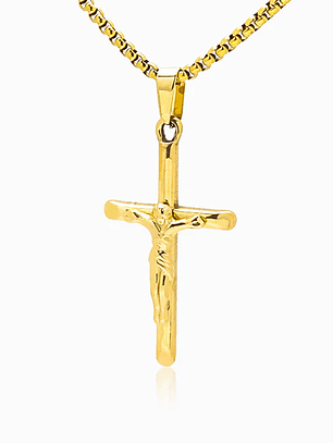 Stainless steel crucifix necklace