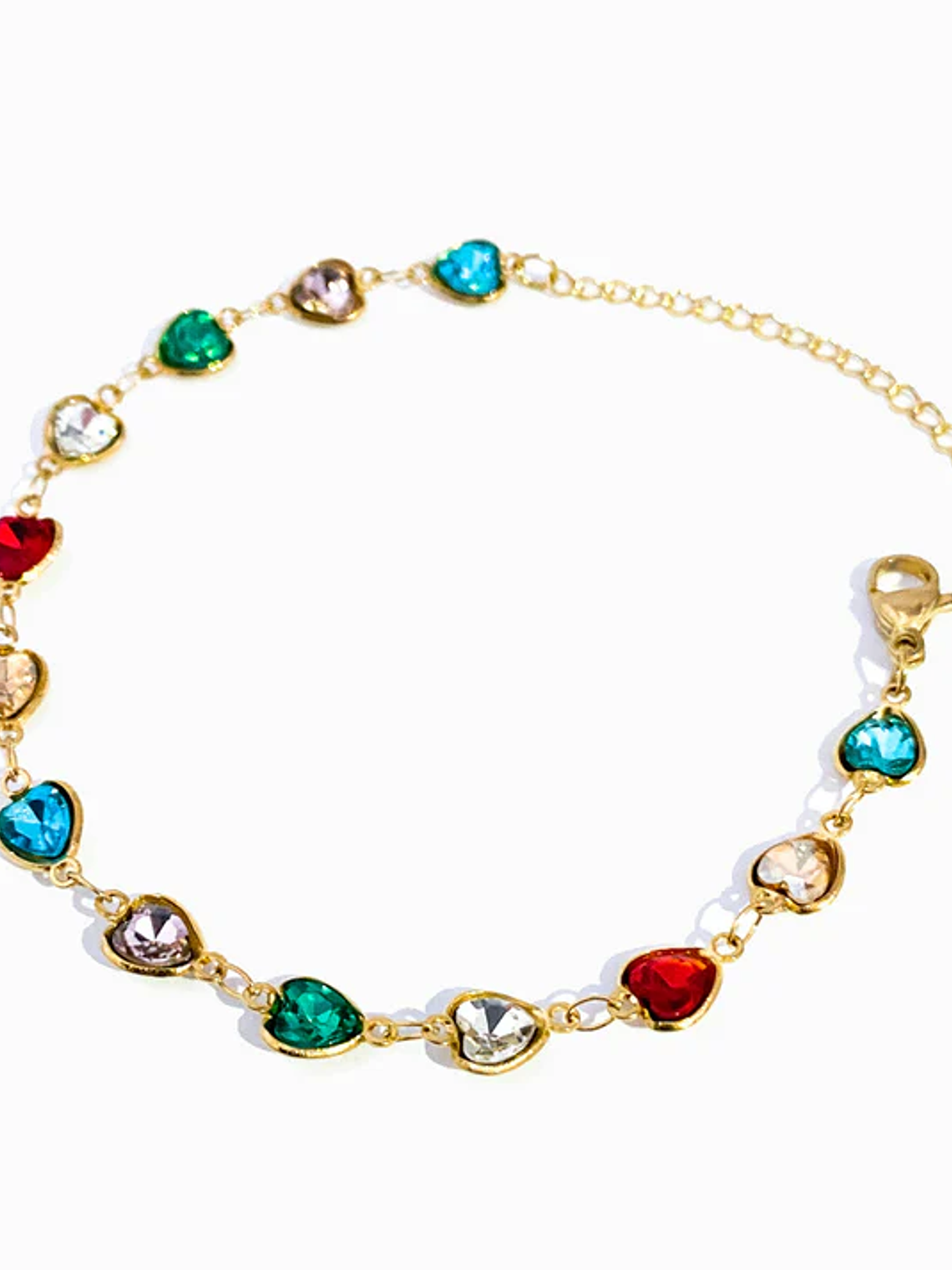 Pulseira com Corações - aço inoxidável 1