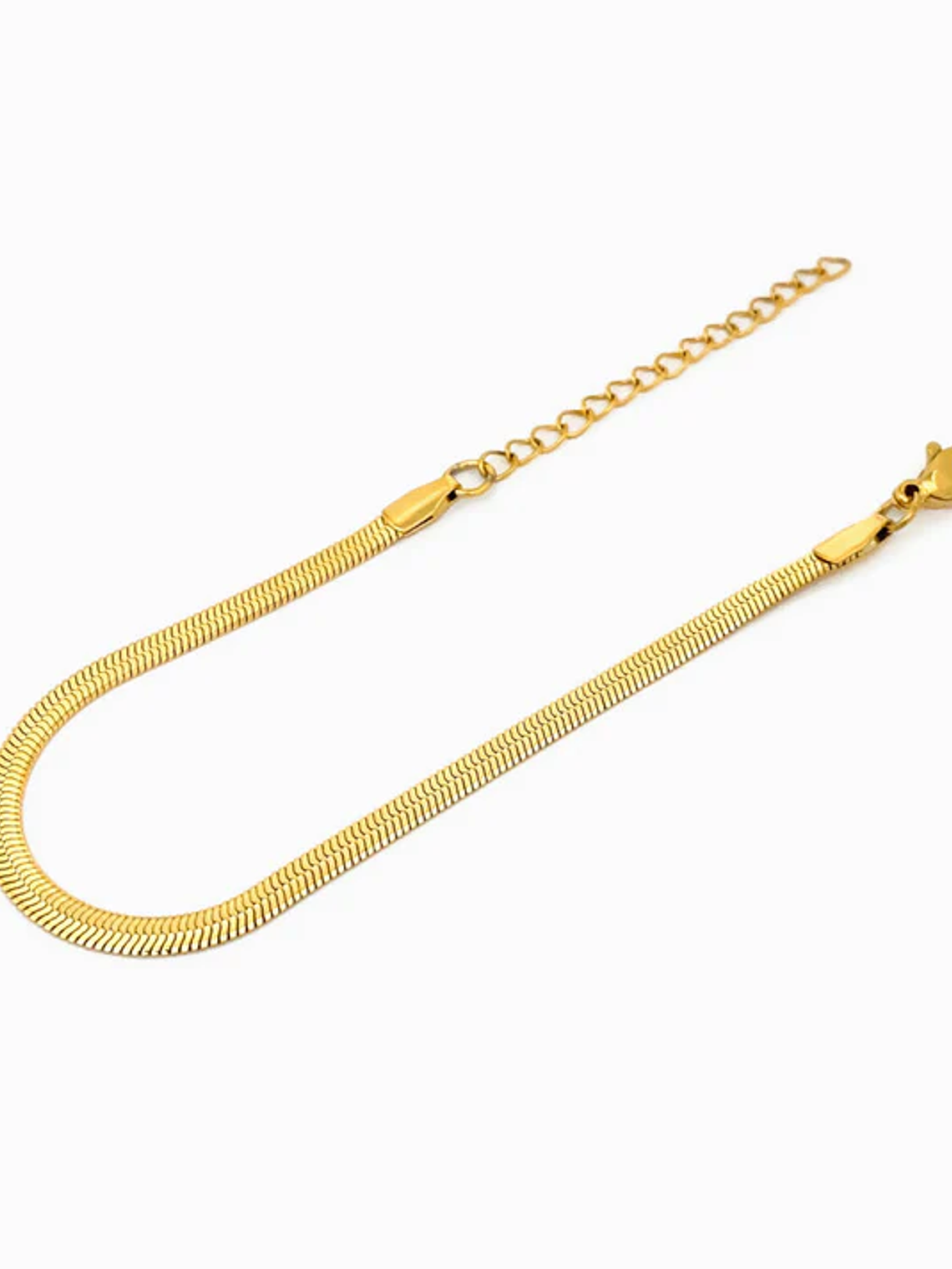 Snake Mesh Bracelet 3mm Stainless Steel - Gold 1