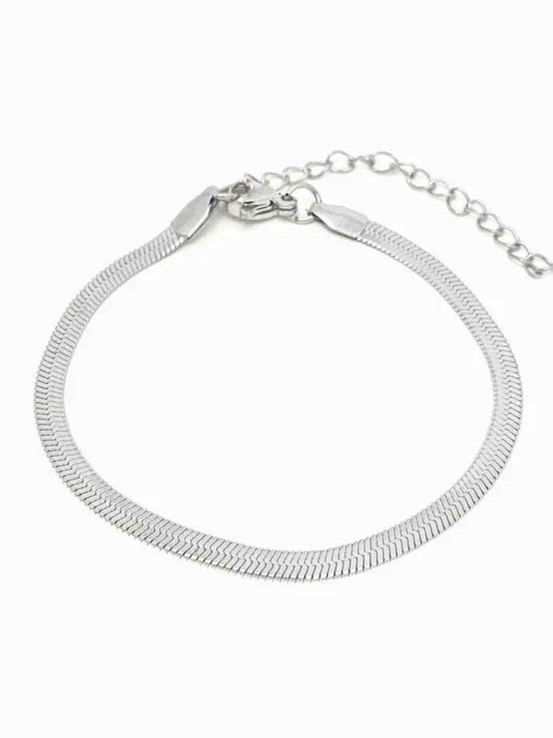 Snake Mesh Bracelet 3mm Stainless Steel - Silver 1