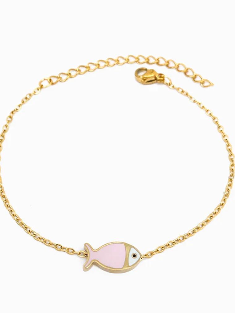Fish Bracelet - Stainless Steel with Enamel 1