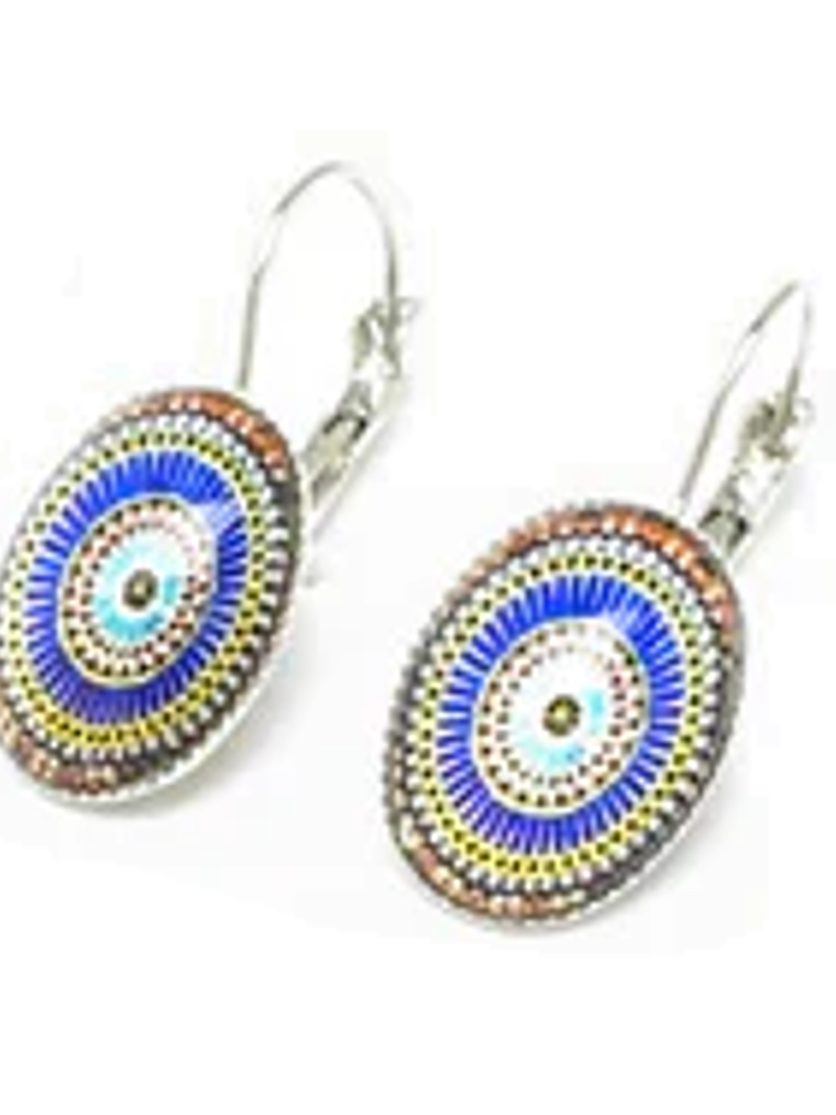 Brincos azulejos portugueses ovais 1