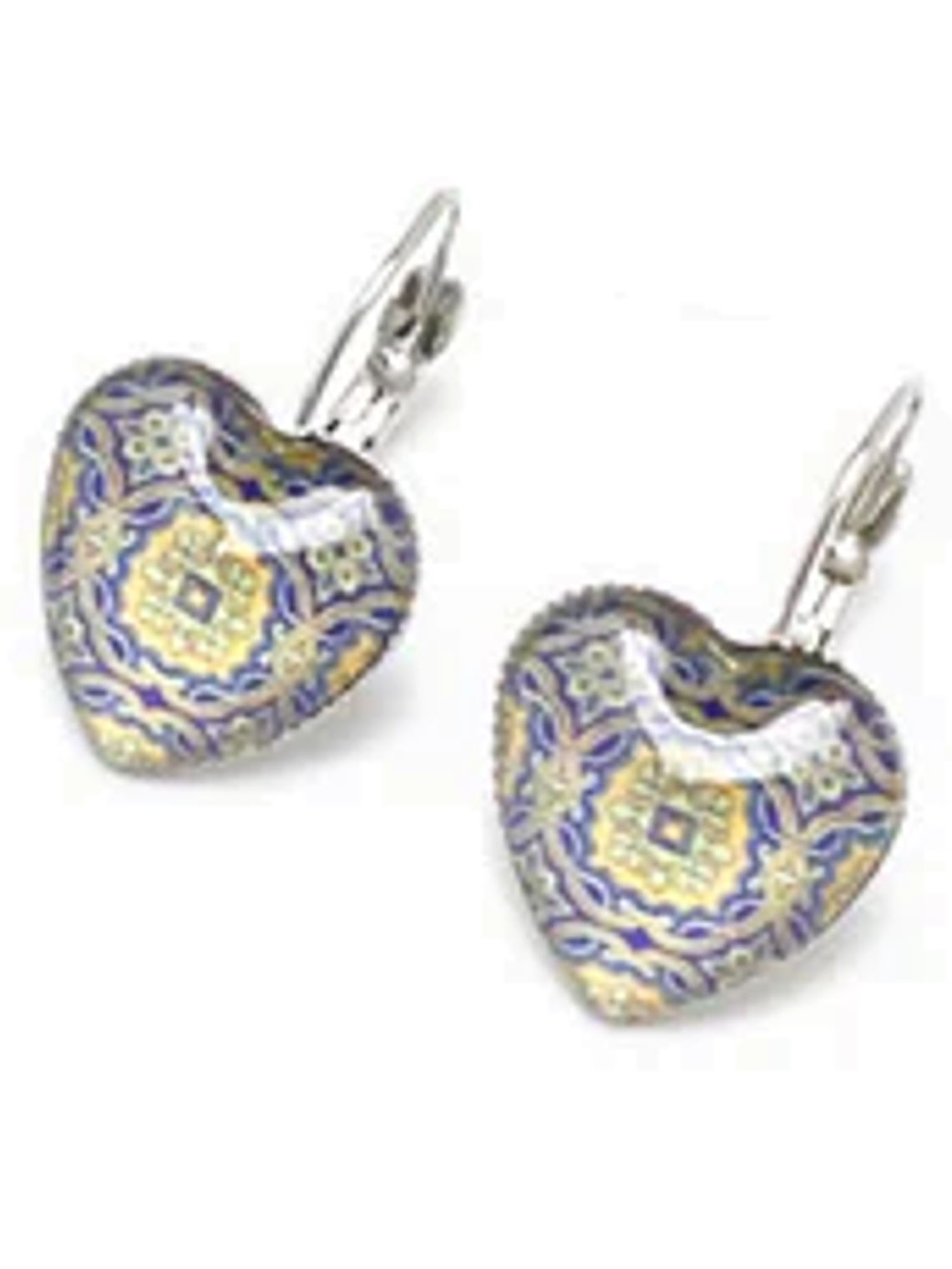 Brincos azulejos portugueses coração 1