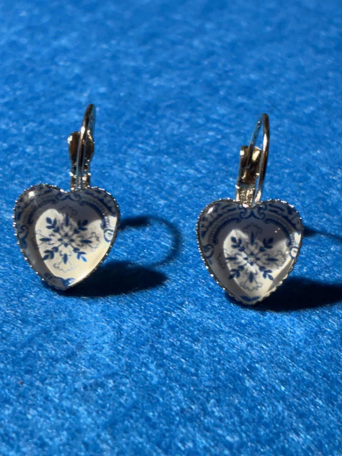 Brincos azulejos portugueses coração 1