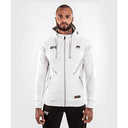 POLERÓN UFC VENUM AUTHENTIC FIGHT NIGHT MEN’S WALKOUT HOODIE – WHITE