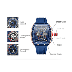 Reloj Marca Curren Original Hombre Cronografos De Pulso  Ref 8442 (1)