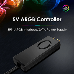 Controlador Rgb Luces De Sata A 5v 3 Pines Con Control Fuente sata Marca Generica (13)