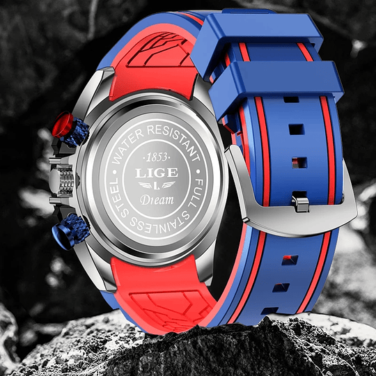 Reloj Marca Lige Original Cronografos Para Hombre De Pulso Joyas Ref 10030