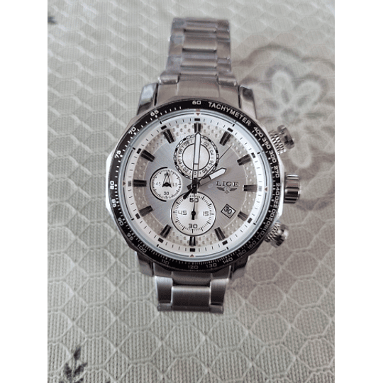 Reloj Marca Lige Original Para Hombre Joyas De Pulso Cronografos Ref 9902