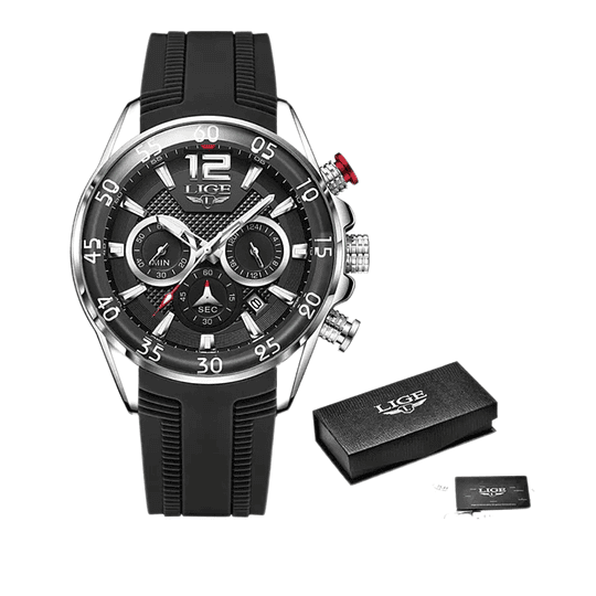 Reloj Marca Lige Original De Hombre Joyas De Pulso Cronografos Ref 8934