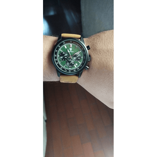 Reloj Marca Poedagar Original Hombre De Pulso Cronografos Activos Ref 932V