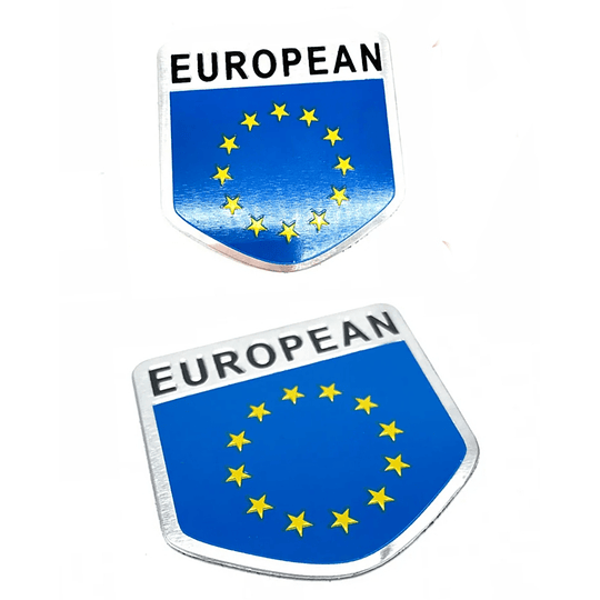 Emblema Bandera Unión Europea Accesorios Auto Tuning Lujo