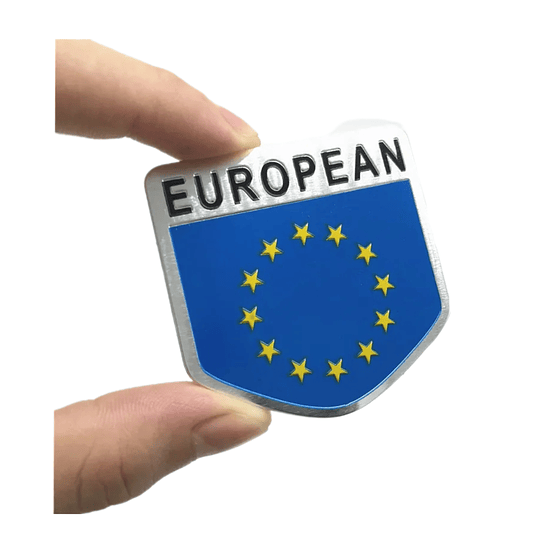 Emblema Bandera Unión Europea Accesorios Auto Tuning Lujo