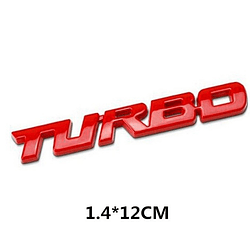 Emblema Turbo Cromado Metal Tuning Accesorios Para Auto Camioneta Marca Generica (25)