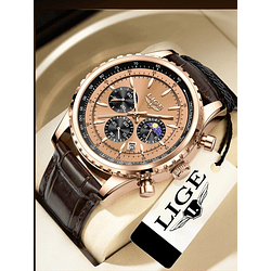 Reloj Marca Lige Original De Hombre Cronografos Activos De Pulso Ref 8989MN (36)