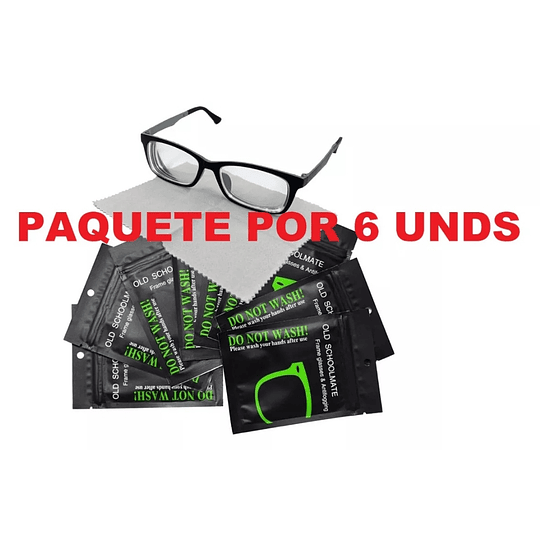 Paño Antiempañante Para Gafas, Cascos Múltiples Usos 6 Pack 