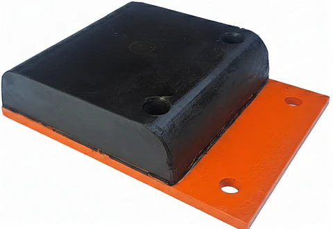 Soporte de caucho con placas acero
