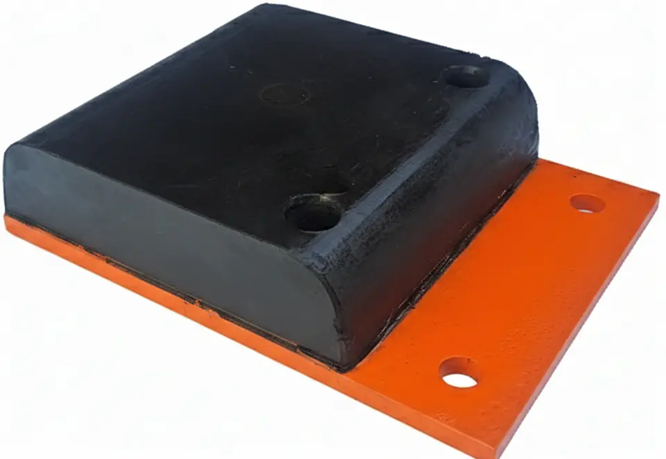 Soporte de caucho con placas acero 1
