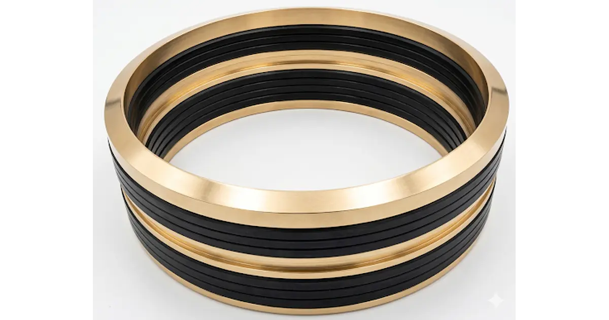 Kit Vpacking Nitrilo/Tela en conjunto de componentes de bronce.